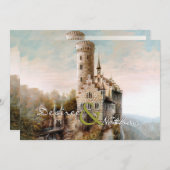 Mittelalterliche Schloss-Hochzeits-Einladung Einladung (Vorne/Hinten)