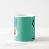 Mittelalterliche schwarze Katze mit Mini-Oblongs Kaffeetasse (Mittel)