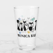 Mittelalterliche Schwarze Katzen aus dem modernen Glas (Rückseite)