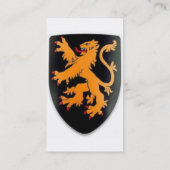 Mittelalterliche schwarzer visitenkarte (Rückseite)