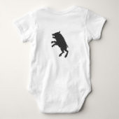 Mittelalterliche Silhouette Baby Strampler (Rückseite)