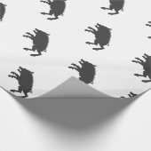 Mittelalterliche Silhouette Geschenkpapier (Ecke)