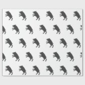 Mittelalterliche Silhouette Geschenkpapier (Flach)