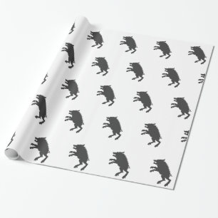 Mittelalterliche Silhouette Geschenkpapier
