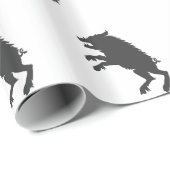 Mittelalterliche Silhouette Geschenkpapier (Rolleneckpunkt)