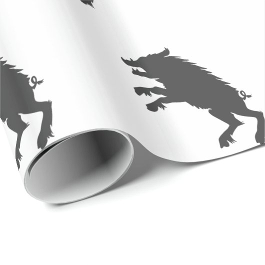 Mittelalterliche Silhouette Geschenkpapier (Rolleneckpunkt)