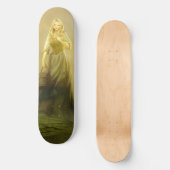 Mittelalterliche Skateboardfrau Skateboard (Vorderseite)