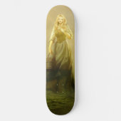 Mittelalterliche Skateboardfrau Skateboard (Vorderseite)