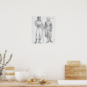 Mittelalterliche Soldaten Poster (Küche)