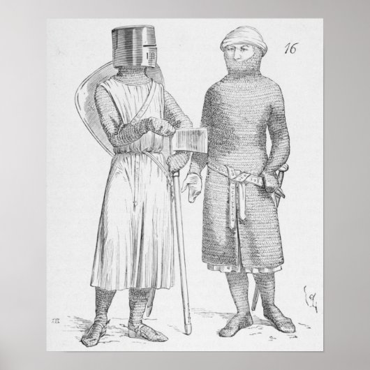 Mittelalterliche Soldaten Poster (Vorne)