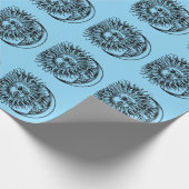 Mittelalterliche Sonne und Mond Geschenkpapier (Ecke)