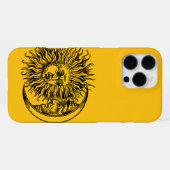 Mittelalterliche Sonne und Mond iPhone Hülle (Rückseite (Horizontal))