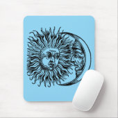 Mittelalterliche Sonne und Mond Mousepad (Mit Mouse)