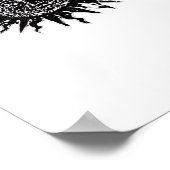 Mittelalterliche Sonnengravur - Whimsigoth Ästheti Poster (Ecke)