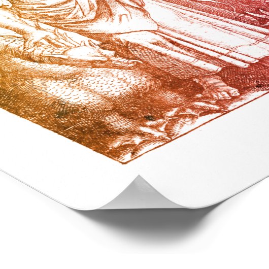 Mittelalterliche St. Margaret Renaissance Katholis Poster (Ecke)