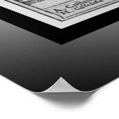 Mittelalterliche Stadtkarte ~ Lakedonia ~ Italien~ Poster (Ecke)