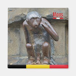 Mittelalterliche Statue eines Affen auf dem Grand Magnet