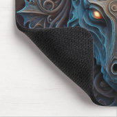 Mittelalterliche Steingargoyle-Drachen-Schnitzerei Mousepad (Ecke)