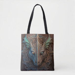 Mittelalterliche Steingargyle-Drachen-Schnitzerei Tasche