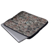 Mittelalterliche Steinmauer-Struktur Hintergrund A Laptopschutzhülle (Vorne Knopf)