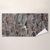 Mittelalterliche Steinmauer-Textur Badehandtuch (Badehandtuch)