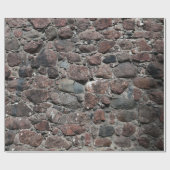 Mittelalterliche Steinmauer-Textur Geschenkpapier (Flach)