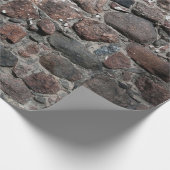 Mittelalterliche Steinmauer-Textur Geschenkpapier (Ecke)