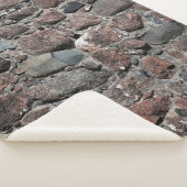 Mittelalterliche Steinmauer-Textur Sherpadecke (3/4)