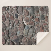 Mittelalterliche Steinmauer-Textur Sherpadecke (Vorderseite (Horizontal))