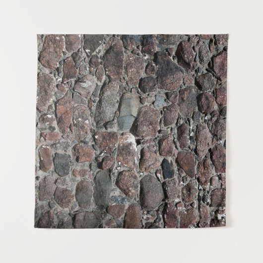 Mittelalterliche Steinmauer-Textur Wandteppich (Vorderseite (Horizontal))