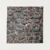Mittelalterliche Steinmauer-Textur Wandteppich (Vorderseite)
