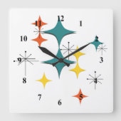 Mittelalterliche Sternexplosionen Atomnummern der  Quadratische Wanduhr (Vorderseite)