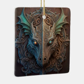 Mittelalterliche Stone Gargoyle Dragon Carving Keramikornament (Rechts)