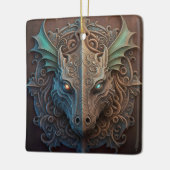 Mittelalterliche Stone Gargoyle Dragon Carving Keramikornament (Links)