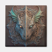 Mittelalterliche Stone Gargoyle Dragon Carving Magnet (Vorne)