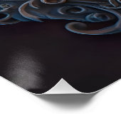 Mittelalterliche Stone Gargoyle Dragon Carving Poster (Ecke)