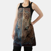 Mittelalterliche Stone Gargoyle Dragon Carving Schürze (InSitu)