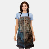 Mittelalterliche Stone Gargoyle Dragon Carving Schürze (Getragen)