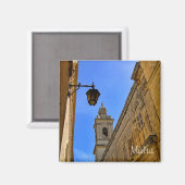 Mittelalterliche Straße in Mdina, Malta Magnet (Vorderseite/Rückseite)