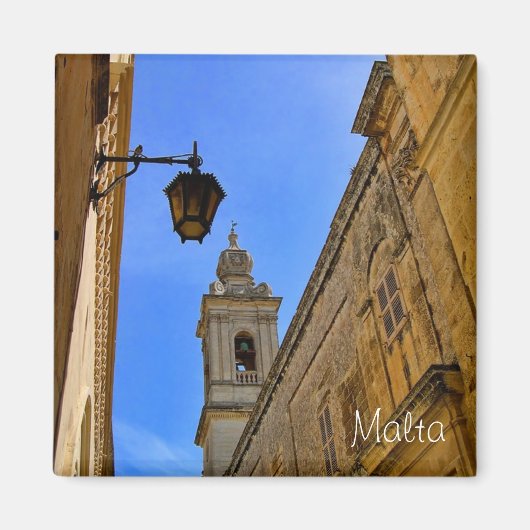 Mittelalterliche Straße in Mdina, Malta Magnet (Vorne)