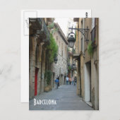 Mittelalterliche Straße Postkarte (Vorne/Hinten)