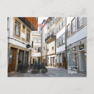 Mittelalterliche Straße - Viseu Portugal Postkarte