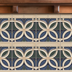 Mittelalterliche Symmetrie Organische Art Deco Bel Fliese