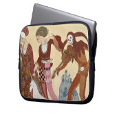 Mittelalterliche Szene durch Georges Barbier Laptopschutzhülle (Vorderseite Links)