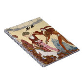 Mittelalterliche Szene durch Georges Barbier Notizblock (Rechte Seite)