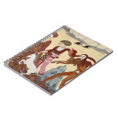 Mittelalterliche Szene durch Georges Barbier Notizblock (Linke Seite)