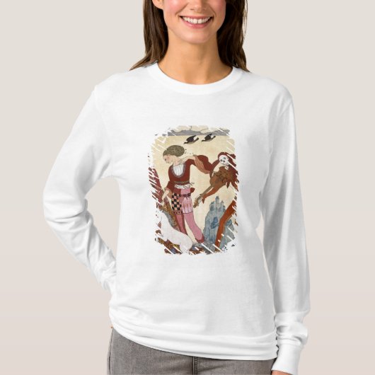 Mittelalterliche Szene durch Georges Barbier T-Shirt (Vorderseite)