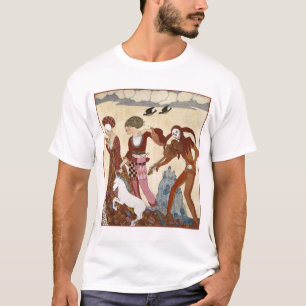 Mittelalterliche Szene durch Georges Barbier T-Shirt