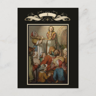 Mittelalterliche Szene Postkarte