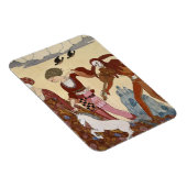 Mittelalterliche Szene von Georges Barbier Magnet (Rechte Seite)